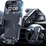 Porta cellulare auto BIPOPIBO installato sulle bocchette di ventilazione di una Panda Hybrid