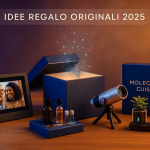 Idee regalo originali 2025: collezione di regali innovativi con tecnologia avanzata, cornice digitale AI e kit creativi
