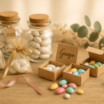 50 idee bomboniere originali 2025: barattoli vetro, sacchetti organza, scatoline eleganti per matrimonio battesimo laurea