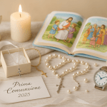 Regali comunione 2025: collana argento, bracciale oro, rosario e bibbia per bambini - idee originali Prima Comunione