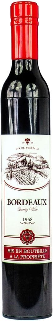 Ombrello tascabile a forma di bottiglia di vino rosso Out of the Blue – idea regalo di Natale economica e originale per amici e colleghi